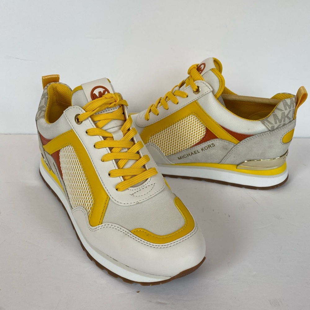 MICHAEL KORS Wilma Trainer Canvas sneaker Size:7.5 - Picture 11 of 12